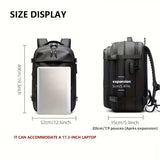 NNETM Compression Travel Laptop Backpack