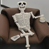 NNETM Plush Skull Skeleton Doll Halloween Decor