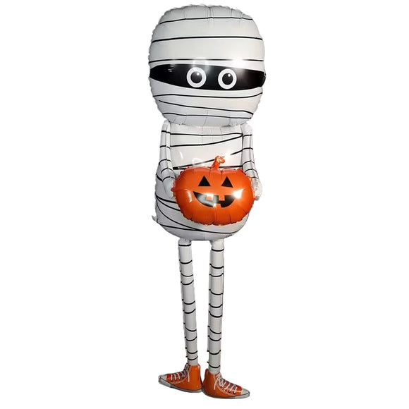 NNETM Mummy with Pumpkin Halloween Decoration
