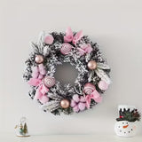 NNETM Christmas Snowflake Wreath Holiday Decoration