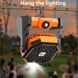 NNETM Portable Fan 5-Speed with LED Lighting