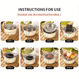 NNETM BBQ Grill Portable Tabletop