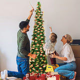 NNETM Green Pop-Up Tinsel Christmas Tree