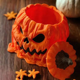 NNETM Halloween Pumpkin Candy Bowl Resin Decor