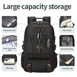 NNETM Expandable Laptop Backpack with USB Port and Shoe Compartment