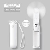 NNETM Portable Handheld Fan with LED Light