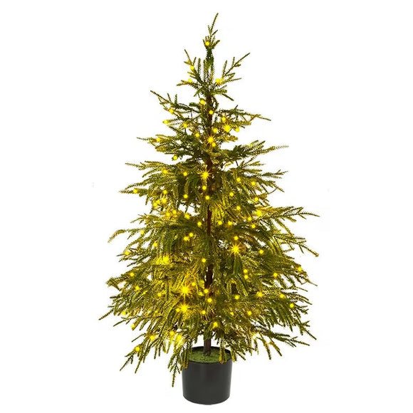 NNETM Twinkle Norfolk Pine Artificial Christmas Tree