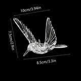 NNETM Bird Pendants Transparent Hanging Decorations (10pcs)
