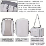 NNETM Airline Carry-On Backpack with USB Port & Laptop Compartment
