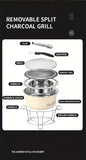 NNETM BBQ Grill Portable Tabletop