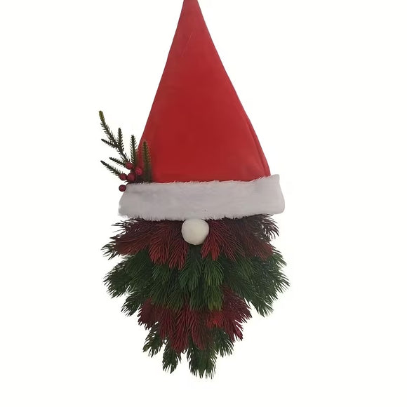 NNETM Christmas Gnome Garland Red Green Hanging Decoration