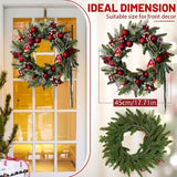NNETM Christmas Wreath Candy Cane Wall Hanging