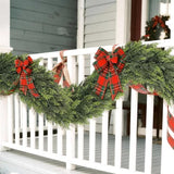 NNETM Christmas Real Touch Cedar Garland Decor (2pcs)