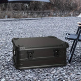 NNETM Heavy-Duty 50L Outdoor Aluminum Storage Box