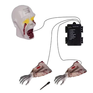 NNETM Glowing Zombie Groundbreaker Halloween Decoration
