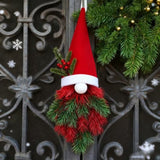 NNETM Christmas Gnome Garland Red Green Hanging Decoration