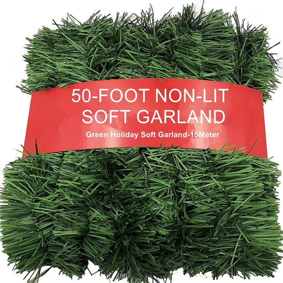 NNETM 50-Foot Soft Garland for Christmas and Parties