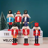 NNETM Christmas Nutcracker Ornament Wooden Figures (Set 6-Piece)