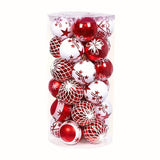 NNETM Red White Christmas Balls Ornaments Set (30pcs)