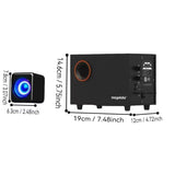 NNETM Wooden Computer Speaker with Bass