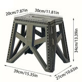 NNETM Camping & Home Stool Portable Square Seat