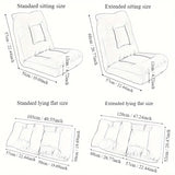 NNETM Sofa Foldable Single Tatami Lounge Chair