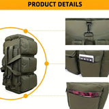 NNETM Outdoor Hiking Camping Backpack with Utility Pockets