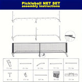 NNETM Portable Pickleball Net Set with Paddles