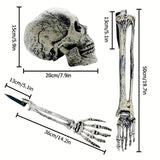 NNETM Halloween Skeleton Stakes for Outdoor (5pcs)