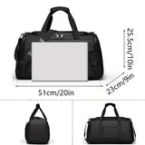 NNETM Large Duffel Bag with Shoe Compartment