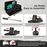 NNETM Core Abdominal Wheel Roller with Knee Pad