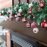 NNETM Red White Christmas Balls Ornaments Set (30pcs)