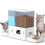 NNETM Smart Automatic Cat Feeder and Water Dispenser with App Control