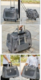 NNETM Pet Rolling Carrier with Detachable Wheels