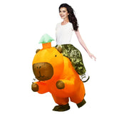 NNETM Party Inflatable Capybara with Green Hat
