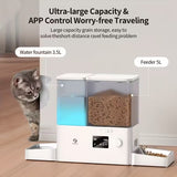 NNETM Smart Automatic Cat Feeder and Water Dispenser with App Control