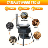 NNETM Wood Stove for Outdoor Camping