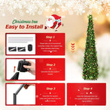 NNETM Pop-Up Holly Berry Christmas Tree