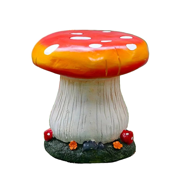 NNETM Resin Mushroom Garden Stool Outdoor Seating