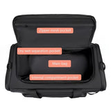 NNETM Large Duffel Bag with Shoe Compartment