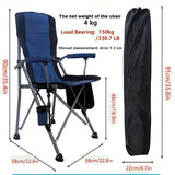 NNETM Portable Folding Recliner Chair with Side Pocket