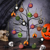 NNETM Halloween Tree Ornaments Spooky Baubles Set (24pcs)