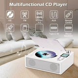 NNETM CD Player with Wireless Speaker & FM Radio