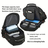 NNETM Large Travel Backpack with Laptop Compartment