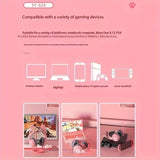 NNETM Cat Ear Gaming Headphones with RGB Lights