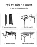 NNETM Iron Folding Camping Table