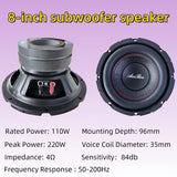 NNETM 220W Subwoofer Speaker for Home & Car