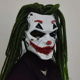 NNETM Joker Clown Costume Mask with Braids