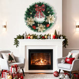 NNETM Christmas Door Wreath Classic Wall Hanging