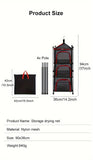 NNETM 3-Tier Camping Storage Net Foldable Hanging Rack